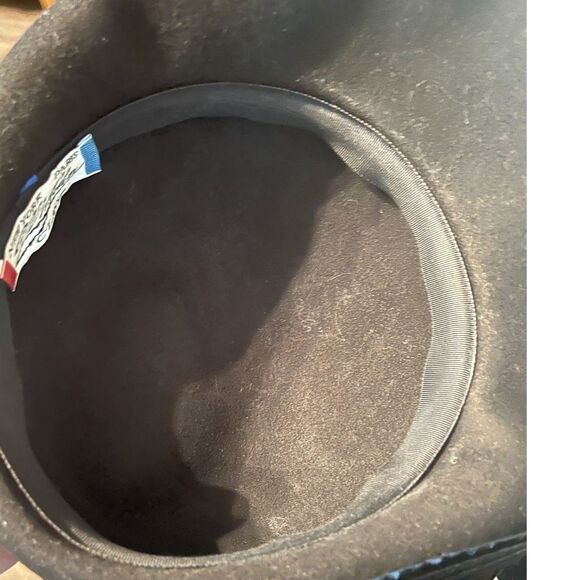 Vintage Mr. John Black Wool Ribbon Oversized Bow Hat Fancy Derby Church Dressy - Picture 4 of 8